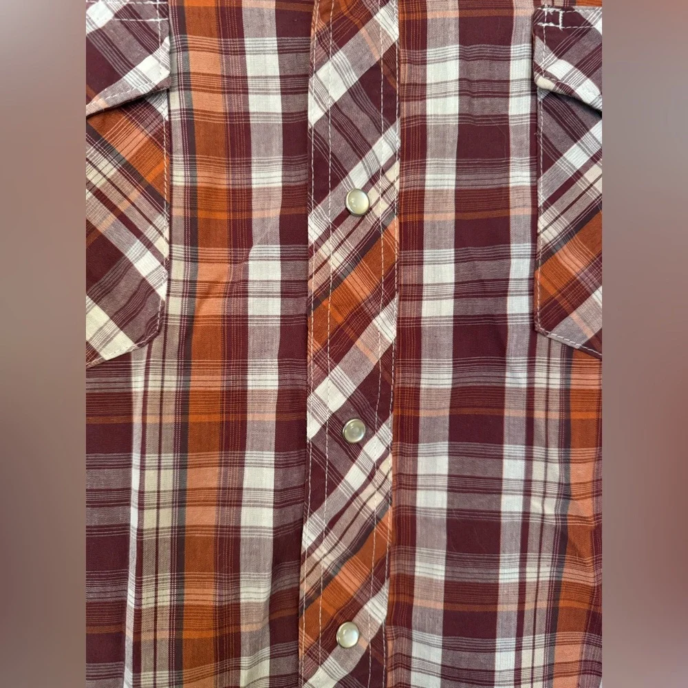 Wrangler Multicolor Plaid Short Sleeve Shirt - Picture 3 of 3